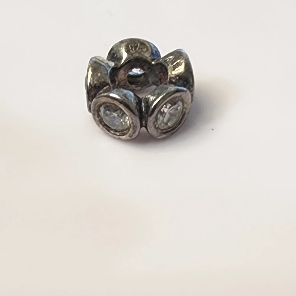 PANDORA LIGHTS CLEAR CZ SPACER 925 ALE STERLING SILVER SPACER CHARM - Picture 3 of 7